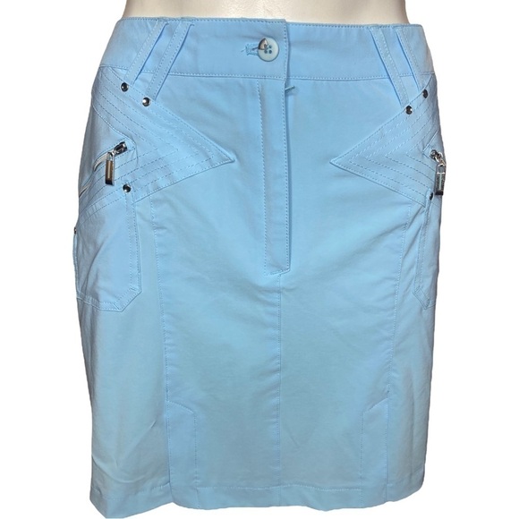 JAMIE SADOCK Skirt Airwear Hybrid Lightweight Baby Blue Golf Skirt Size 12 - Picture 1 of 5